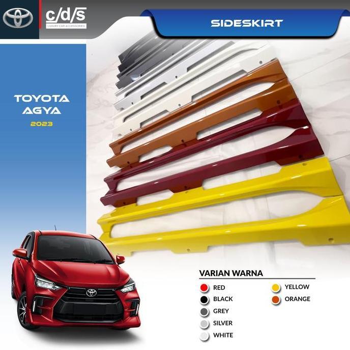 SideSkirt Toyota Agya GR Tahun 2023 - Now CDS
