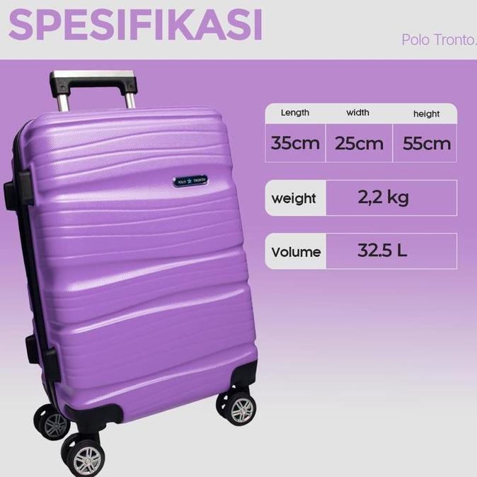 Ihappy- Koper 20 Inch Koper Fiber Pria Wanita Koper Size Kabin Cabin Koper Murah Koper  Kabin