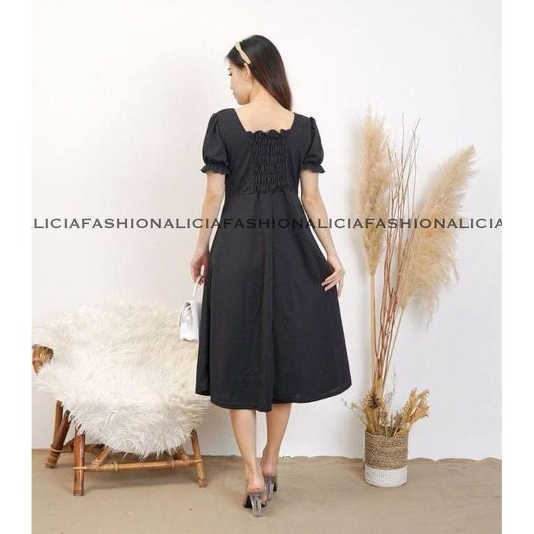 Xyxy- Alicia | Sienna Dress Midi Flowy Summer Dress Wanita