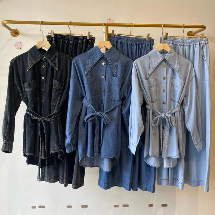 Lily Setelan Celana Jeans Wanita