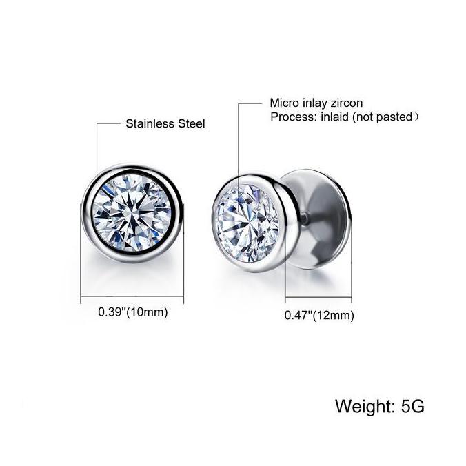 Cod,Bisa- Olevs  Anting Cowok Keren,Tindik Telinga Pria,Anting Barbel,Piercing Telinga Cowok,Anting 