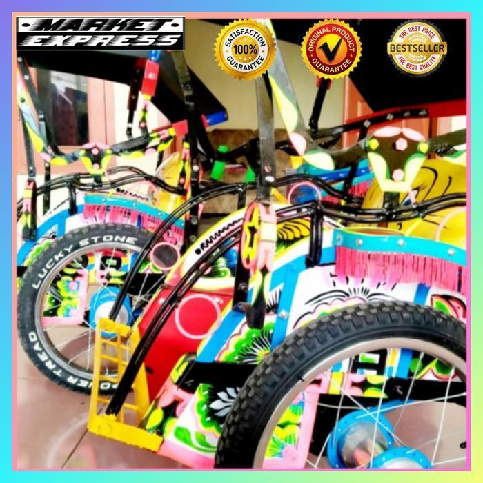 Mainan Beca Becak Mini Anak Tradisional Original Dan Terpercaya