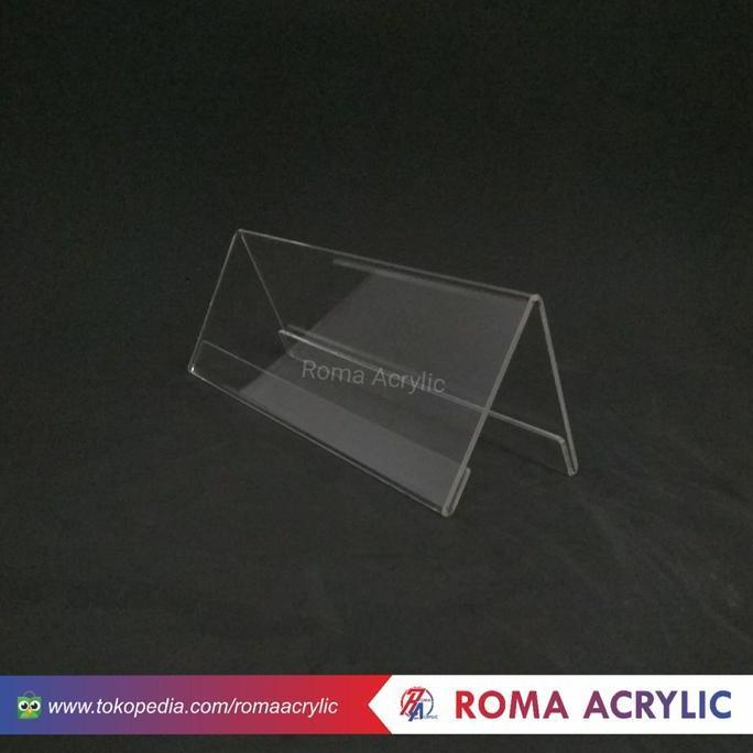 Troniktik- Sign Holder Akrilik / Akrilik Papan Nama Meja Uk 30 X 8