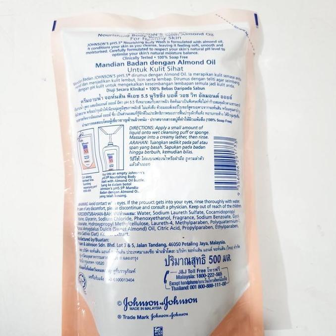 Byby- Almond Oil Johnson N Johnson'S Ph 5.5 Johnsons Body Wash Refill Import