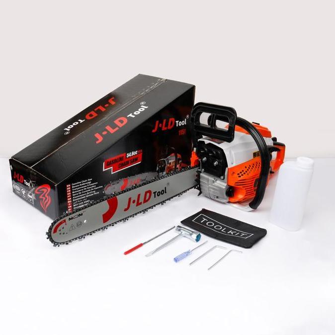 Dayhpy- Jld Gergaji Mesin Chainsaw 54.6Cc Mesin Potong Kayu Mesin Chainsaw 20Inch Pohon Kayu Kualita