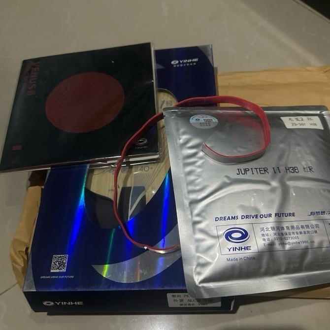 NEW Set up bat Yinhe 01 Pro karet Venus dan Jupiter II Free sidetape yinhe Original