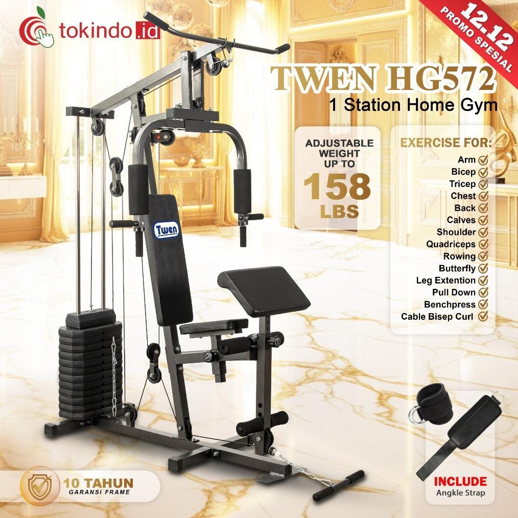 Home Gym Twen HG572 Homegym 1 Sisi Alat Olahraga Alat Gym Set Alat Fitnes Leg Press