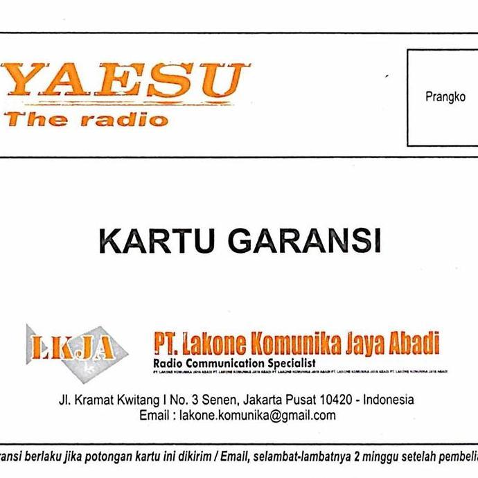 Callbe- Radio Ht Yaesu Ft 4V Original Garansi Resmi Walkie Talkie