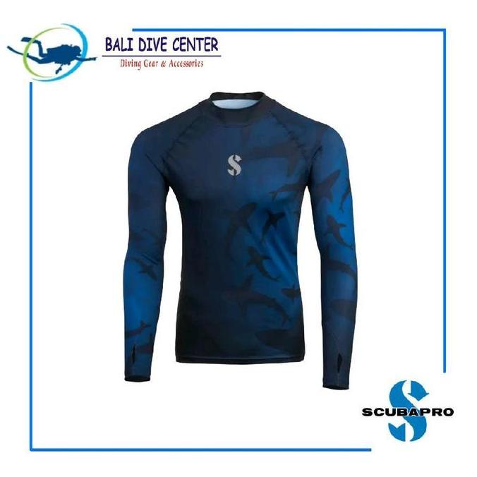 SCUBAPRO Rash Guard T-Flex 50 Upf Shark Long Sleeve Men