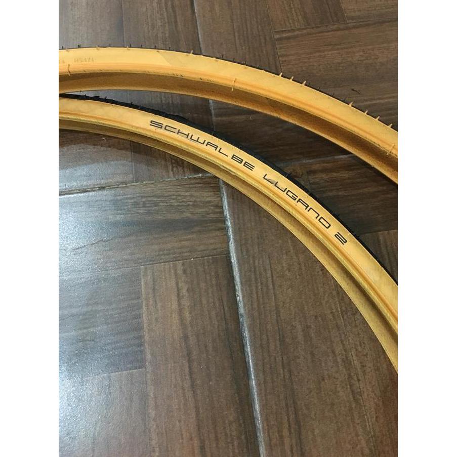 Ready ban schwalbe lugano 2 gumwall 700x25c fixie roadbike 1pcs