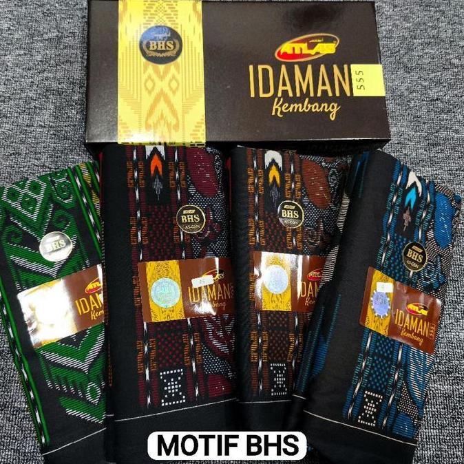 BEST SELLER SARUNG ATLAS IDAMAN KEMBANG GOLD MOTIF SARUNG BHS