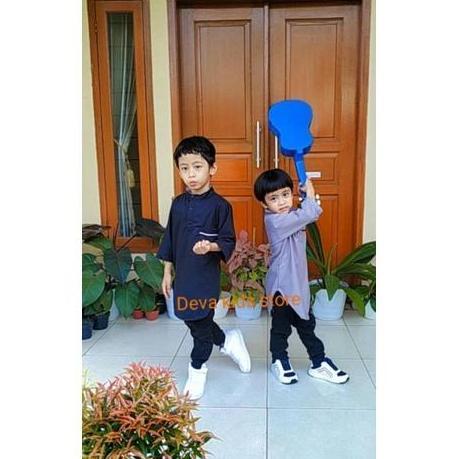 ORIGINAL baju Koko anak laki laki / baju muslim anak laki laki 8-14 tahun