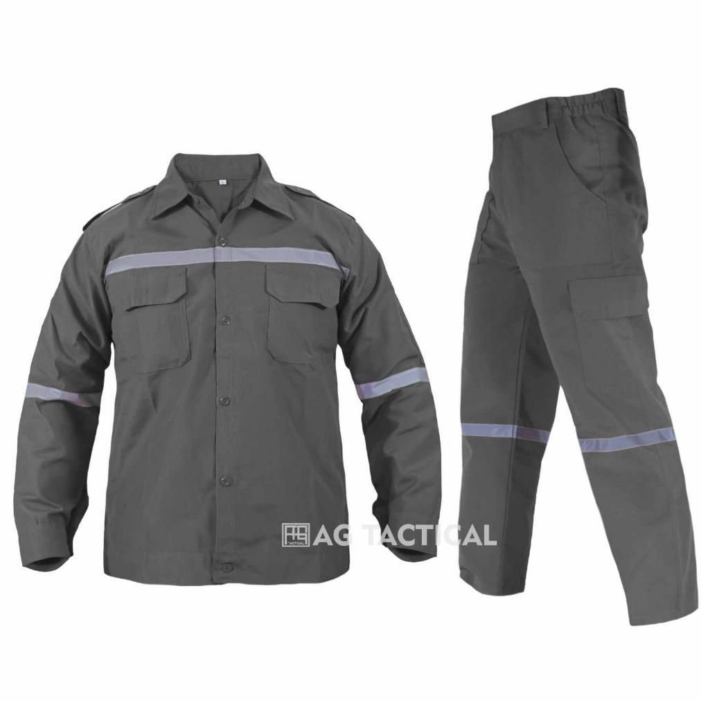 Wearpack Setelan Baju dan Celana Panjang | Katelpak Safety Setelan | Kemeja Seragam Kerja Proyek