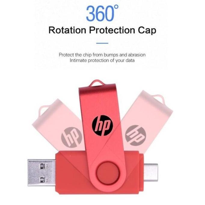 HP Flashdisk Otg Type c USB 3.0 Flash Disk OTG Dual Drive 1TB 2TB 100M/S Type-c Micro