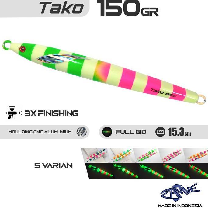 New- Metal Jig Zamve Tako 150Gr Metal Jig 150Gr Metal Jig 150Gram