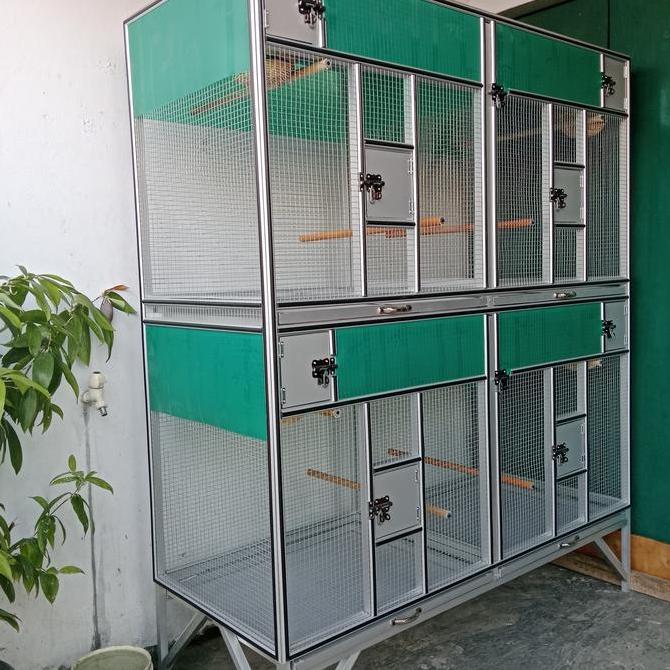 Kandang ternak burung alumunium awet anti karat