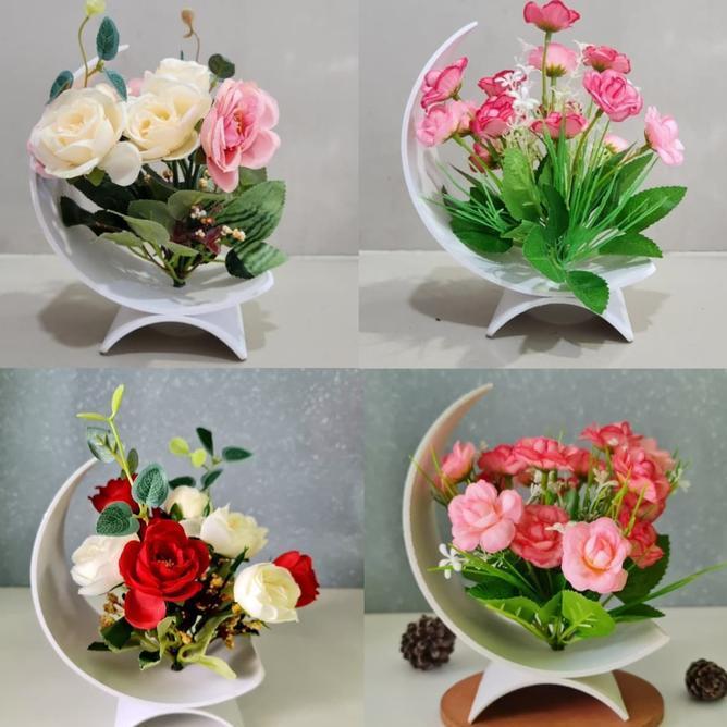 Bunga Hiasan Ruang Tamu Artificial Bunga Mini Rotus Bunga Pajangan Ruangan Tamu Bunga Artifisial Bun