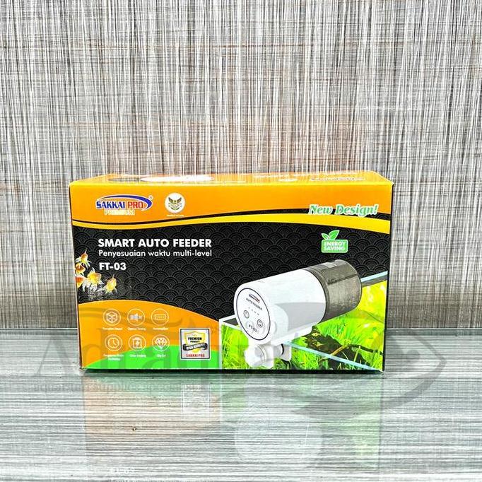 SAKKAI PRO FT-03 SMART AUTO FEEDER FOOD TIMER ALAT PEMBERI PAKAN IKAN OTOMATIS MAKANAN PELLET PELET 