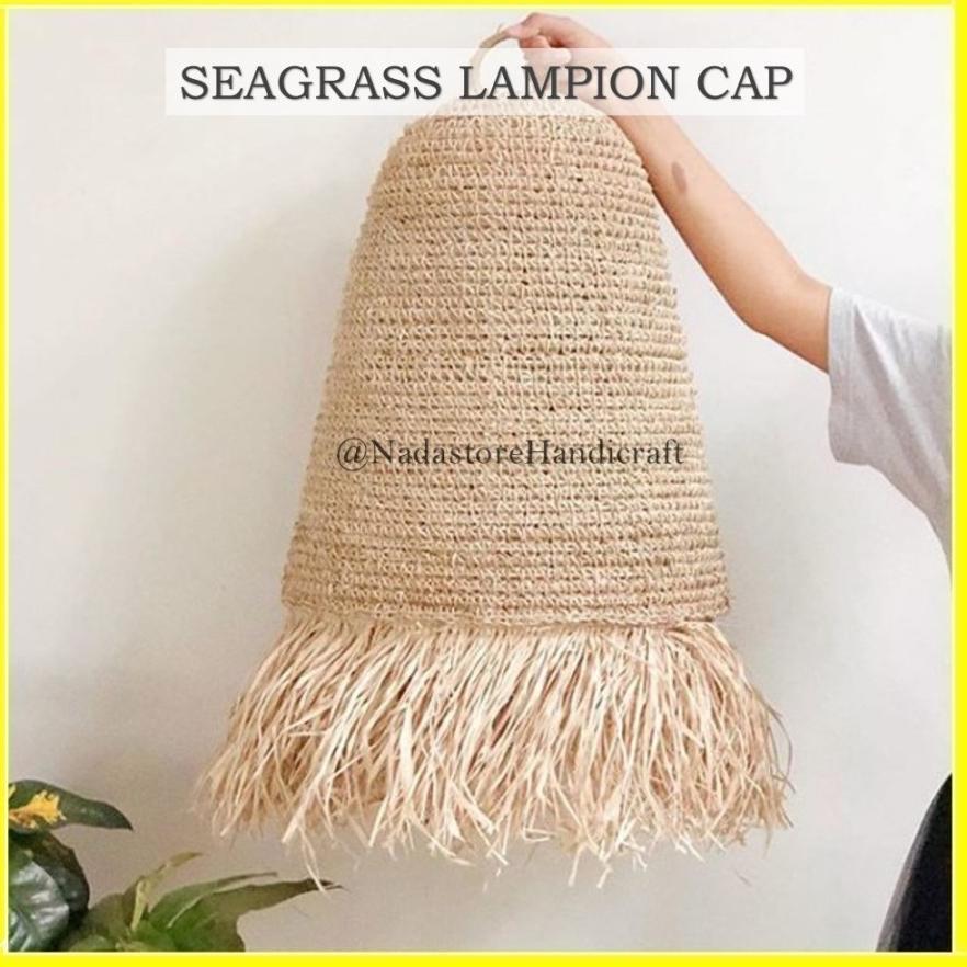 LAMPSIDE / LAMPU GANTUNG HIAS / LAMPION CAP SEAGRASS / CUP LAMPU GANTUNG / KAP LAMPU SHADE ANYAMAN