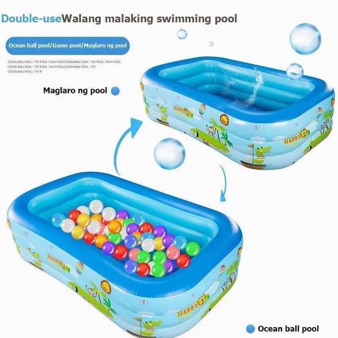 120 cm -210cm kolam renang anak /Kolam Renang Keluarga Tiup Besar /dengan pompa Kolam renang anak  K