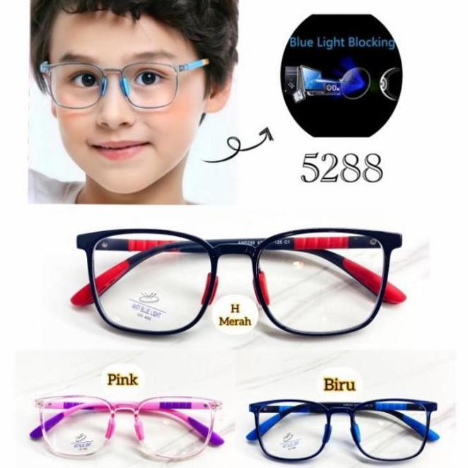 Kacamata Anak Minus Frame Kidsanti Blue Raylaki Laki Perempuan