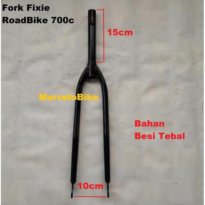Fork Sepeda Fixie RoadBike 700c Ukuran Standar 22.2mm Besi