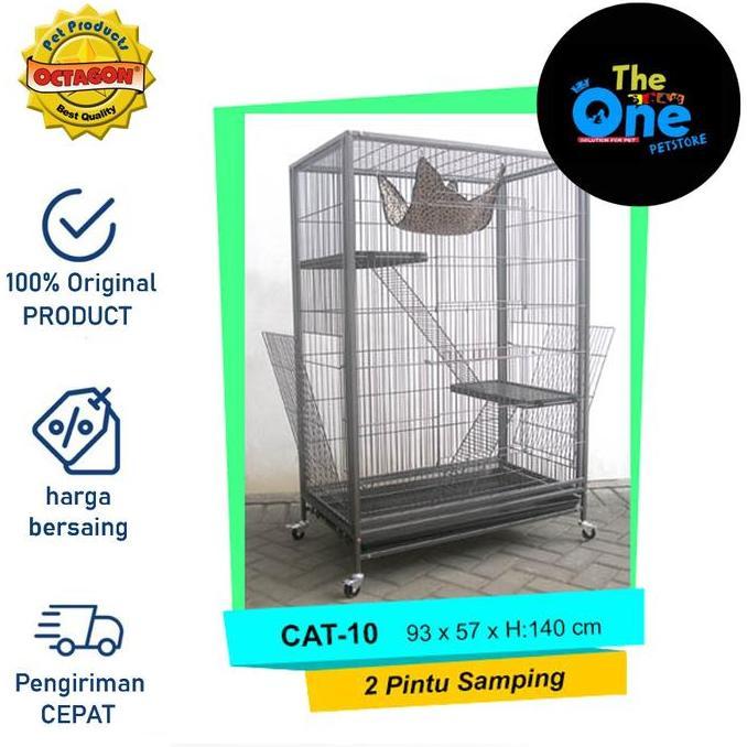 Kandang Kucing Tingkat Kandang Octagon 3 Tingkat JUMBO CAT10
