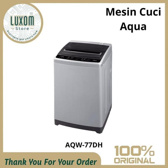 Terlaris Mesin Cuci Aqua Aqw-77Dh(7Kg) /Mesin Cuci 1 Tabung/Mesin Cuci Aqua