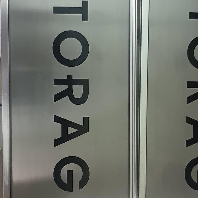 plat stainless merk logo etching atau grafir