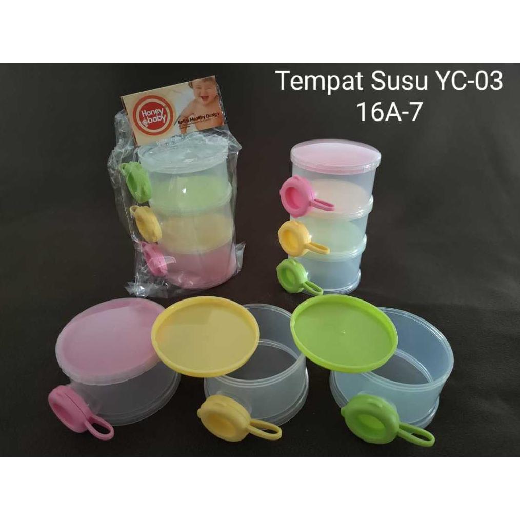 Awet Container Susu Bayi / Container Sekat 3 / Dispenser Susu Bayi / Tempat Susu Bayi