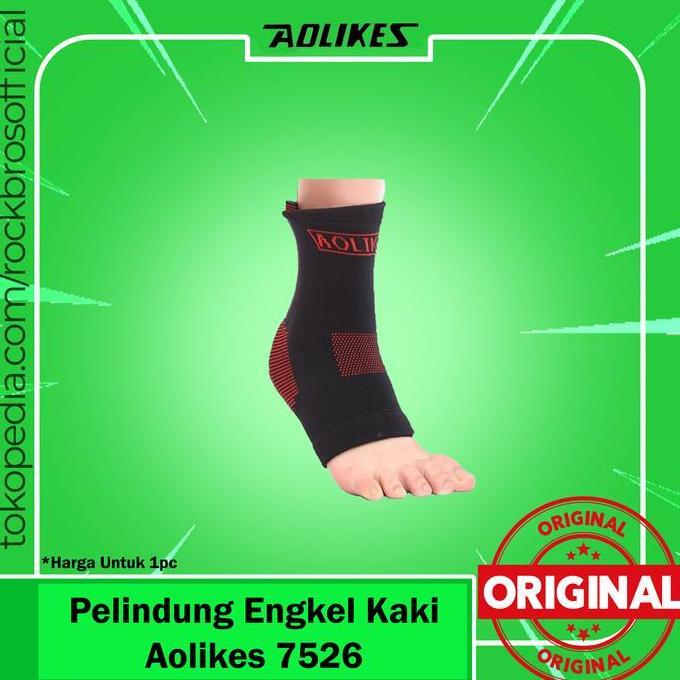 Pelindung Engkel Kaki Aolike 7526 Support Deker Kaki Anti Slip Elastis (TERBAIK) (TERBARU) (TERMURAH