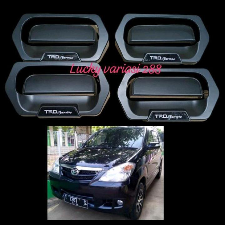 TERLARIS COVER HANDLE OUTER AVANZA XENIA 2004 2005 2006 2007 2008 2009 2010 2011 TRD SPORTIVO HITAM 