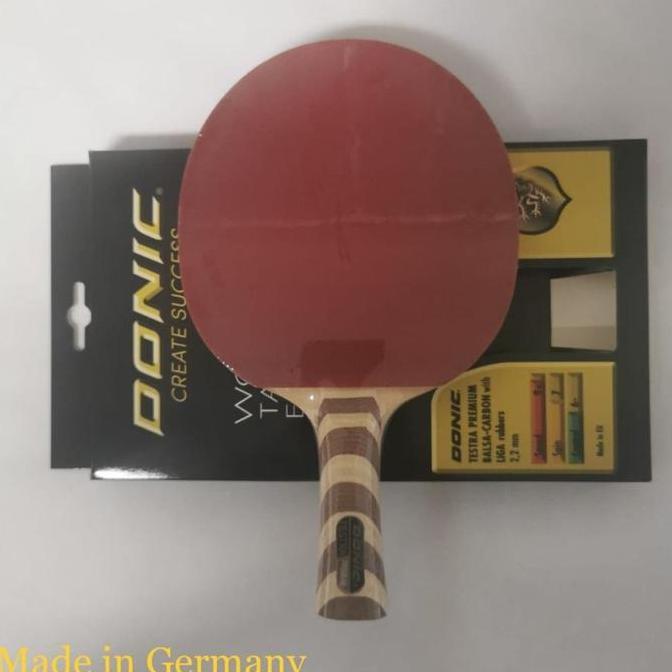 Donic bet pingpong Testra Premium Balsa Carbon tenis meja karet (TERBAIK) (TERBARU) (TERMURAH)