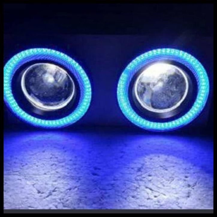 DISKON FOG LAMP ENGEL EYES RING 89 LED 2 WARNA MOBIL WULING ALMAZ 