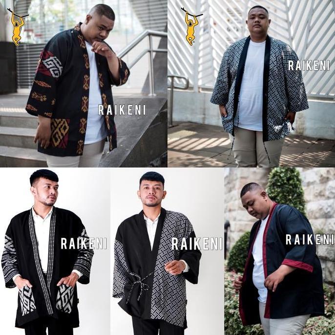 Murah Raikeni Kimono Jumbo | Outer Tenun Batik Extra Sized | Cardigan Jumbo