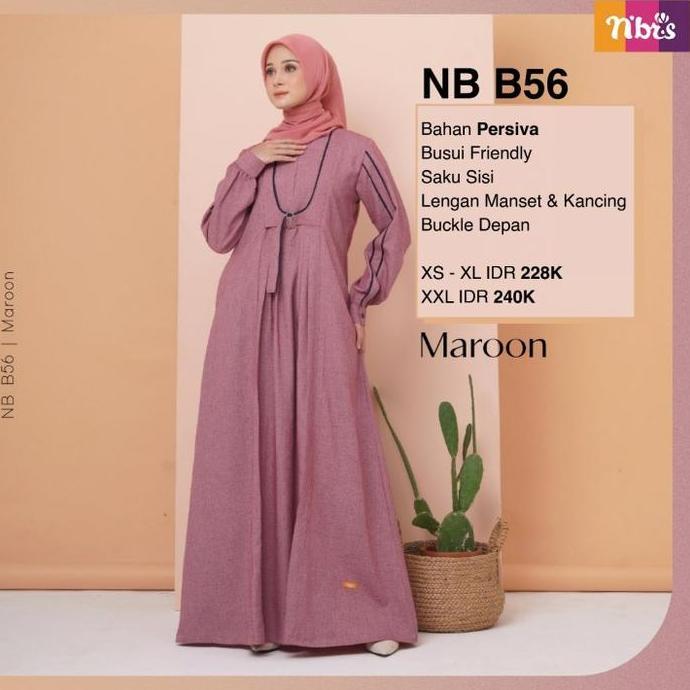 Murah Gamis Dewasa / Gamis Nibras Nb B56