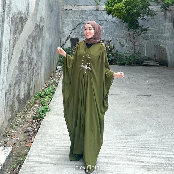 Promo Joley Cloth - Kaftan Malika Luxury Ceruti With Baju Kondangan Dress Muslim Wanita Mewah Panjan