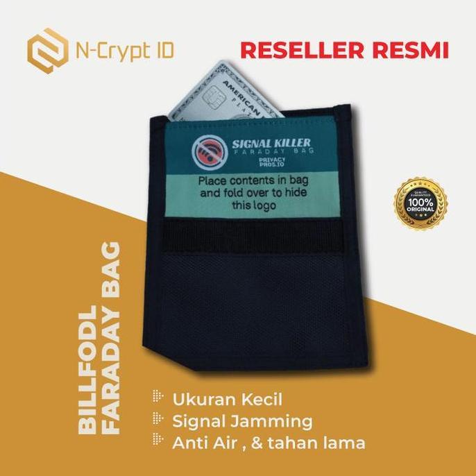 Faraday Bag Kecil ( Untuk Penyimpanan Hardware Wallet dan Key Fobs )