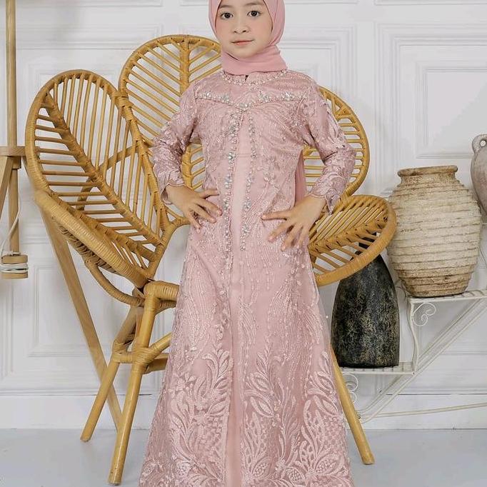 Grosir Asmirada Drees Kisd/Gamis Anak/Asmiranda Kisd/Gamis Anak Terbaru 2024/Gamis Anak/Gamis Anak M
