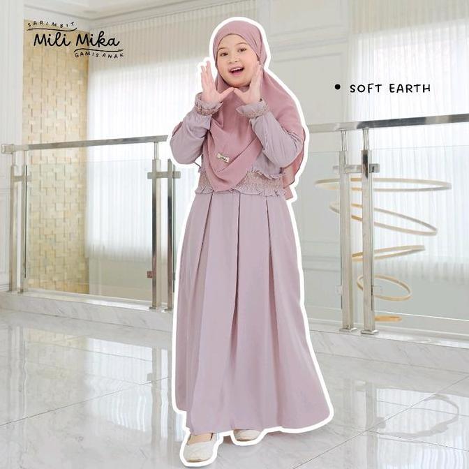 Grosir Gamis Anak Sarimbit Mili Mika By Gerai Mika | Gamis Anak Set Syar'I Premium | Gamis Anak Cada