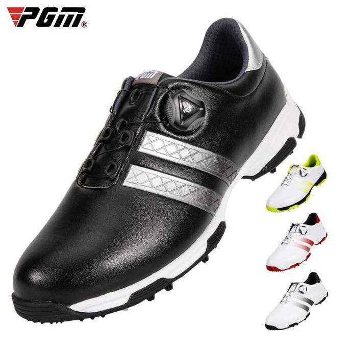PGM Sepatu Golf Pria Tahan Air Bernapas Sepatu Golf Pria Berputar