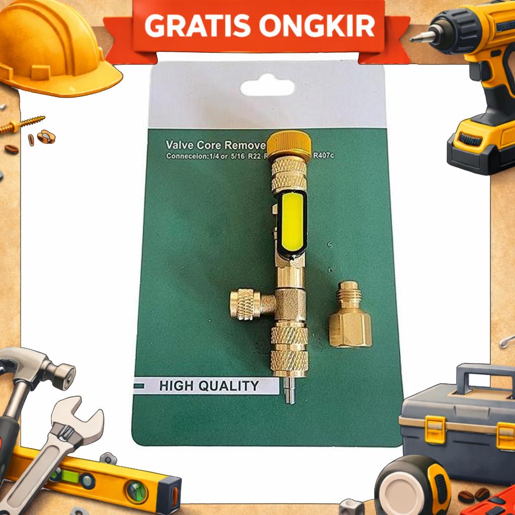 Valve Core Remover / Alat Cabut Pentil Freon - R22 R32 R410A