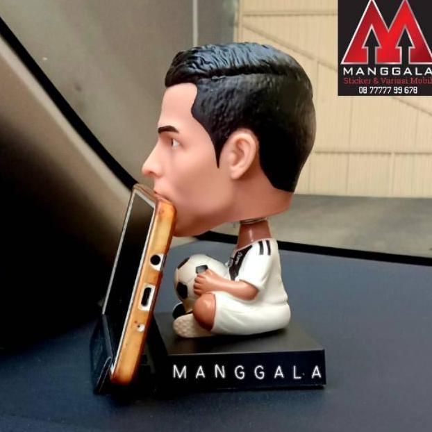 Thebest- Boneka Pajangan Goyang Bobble Head Dashboard Mobil Ronaldo Juventus