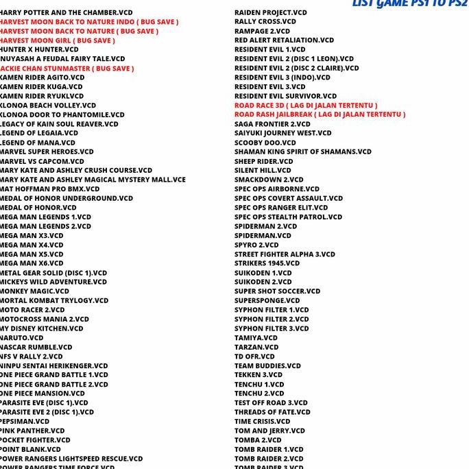 FLASHDISK ISI GAME PS1 MAIN DI PS2