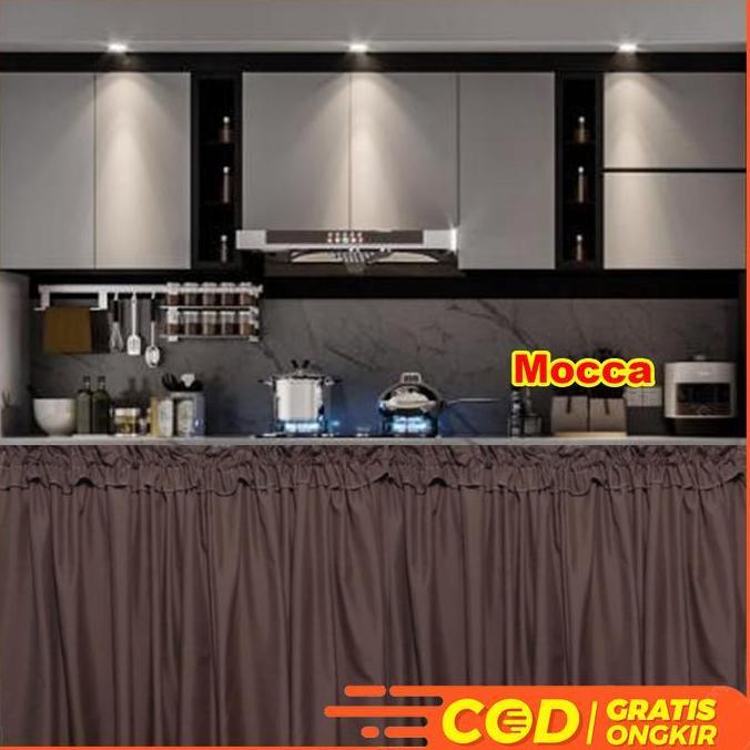 Promo Gorden Kolong Dapur Hordeng Kolong Dapur Polos Mocca Cod