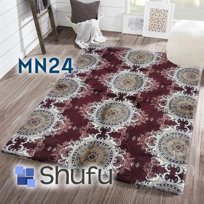 Promo Karpet Busa Shufu Malaysia 190X270 Jumbo / Karpet Import / Motif Minimalis Mn Cod