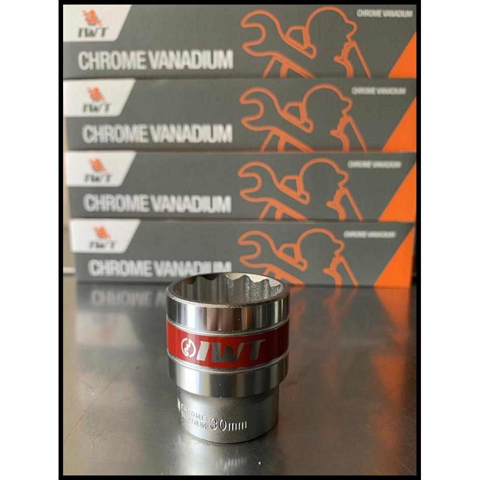TERMURAH MATA SOCKET IWT 30MM 12PT 1/2DR MADE IN JAPAN CHROME VANADIUM 