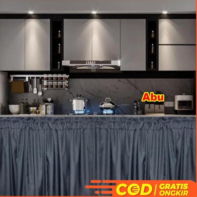 Promo Gorden Kolong Dapur Hordeng Kolong Dapur Polos Abu Cod