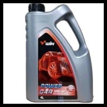 TERBARU OLI WIN POWER CAR 10W40 API SN 4L/PELUMAS MESIN BENSIN WIN 10W-40/10-W40 API SN 4 L SEMI SYN
