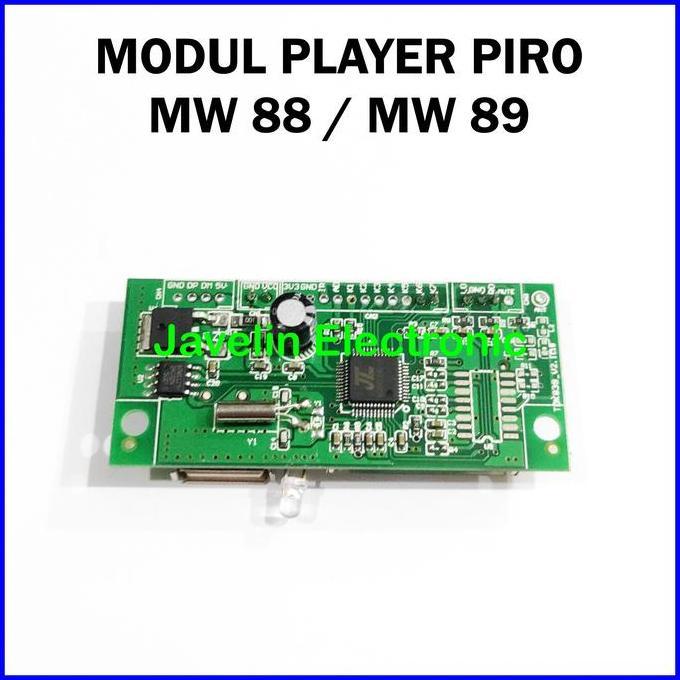 Murah Slot Player Mp3 Piro Ampli Mw 88 / Mw 89 Kit Modul Mp3 Original Piro